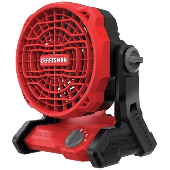 Imagem de Ventilador sem fio CRAFTSMAN 20V MAX* CMCE001B com 3 velocidades vermelho