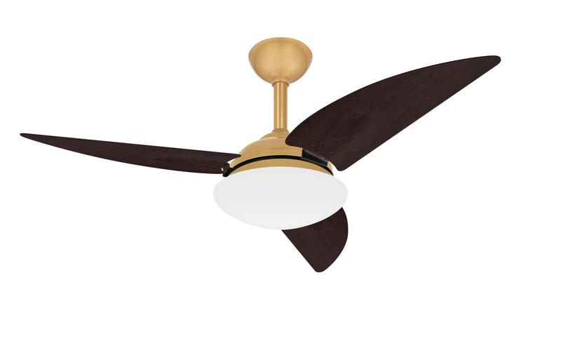 Imagem de Ventilador Teto Class Dourado 3 Pás Potente Sala Ventax 220V