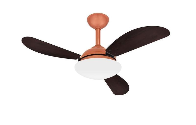 Imagem de Ventilador Teto Cobre Fly 3 Pás Quarto Potente Ventax 220V