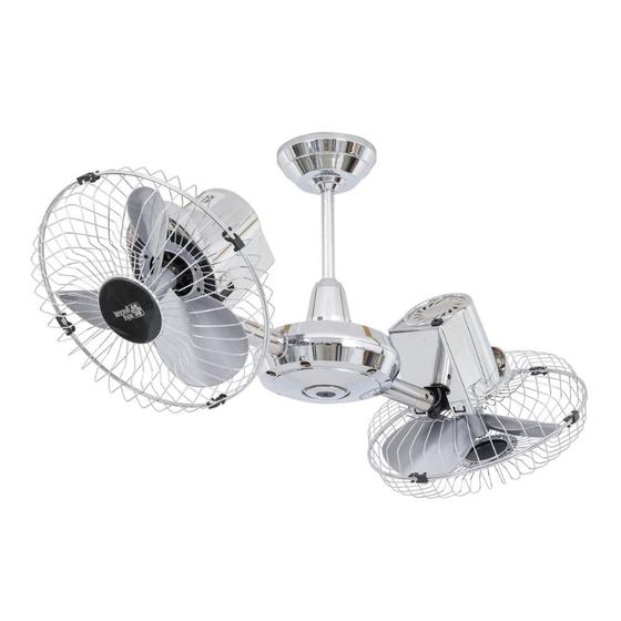 Imagem de Ventilador Teto Gemini Cromado 127v Lorensid