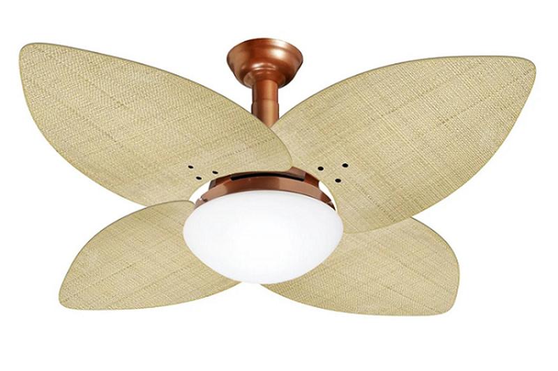 Imagem de Ventilador Teto Jet Aspen Venti-Delta Cobre Rattan Natural