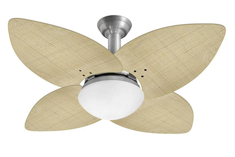 Imagem de Ventilador Teto Jet Aspen Venti-Delta Prata Rattan Natural