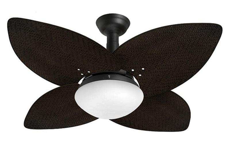 Imagem de Ventilador Teto Jet Aspen Venti-Delta Preto Rattan Marrom