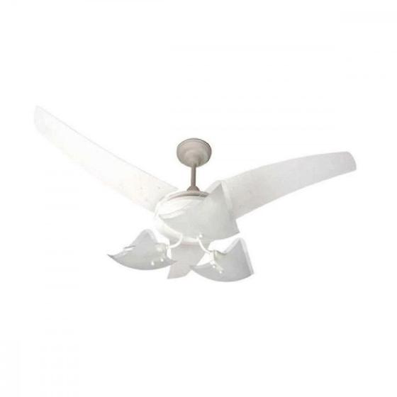 Imagem de Ventilador Teto Majestic Lumina Com Lustre 220V Branco   1608