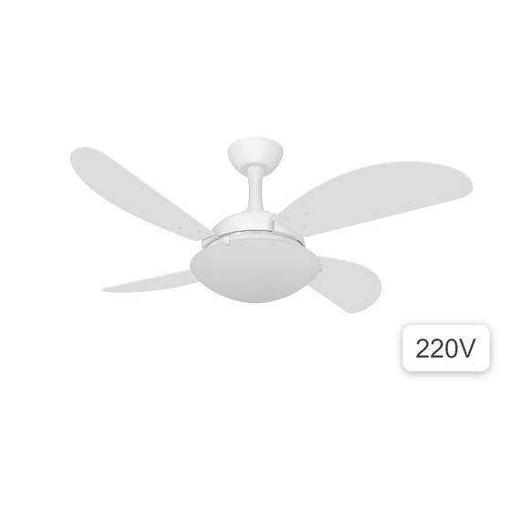 Imagem de Ventilador Teto Ventax Uno Fly 4 Pás Branco Luxuoso 220v