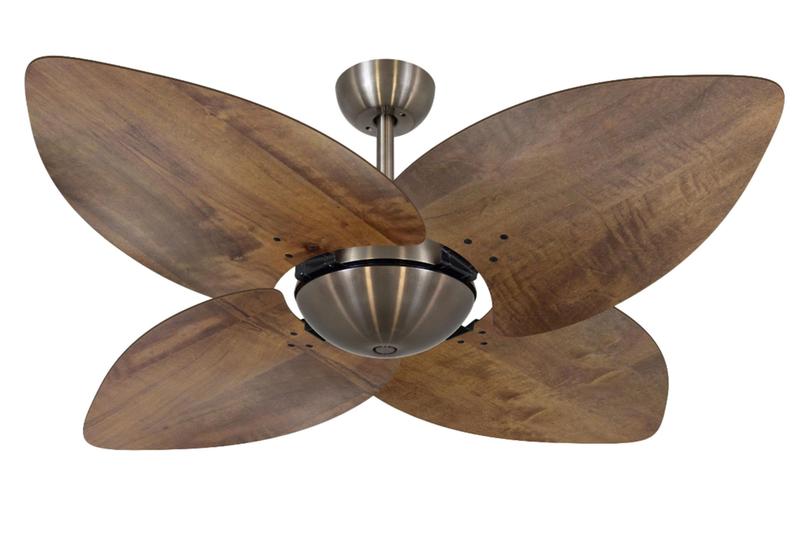 Imagem de Ventilador Teto Volare Bronze Dunamis Rádica Imbuia 220V