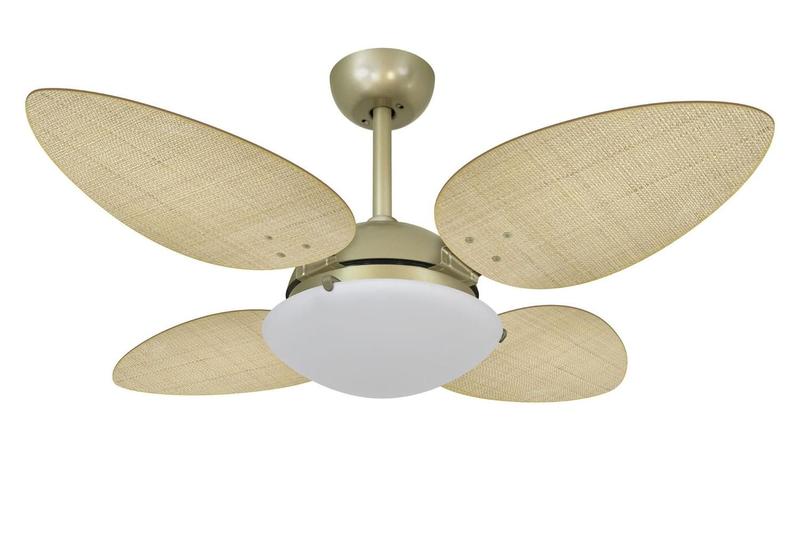 Imagem de Ventilador Teto Volare Ouro Velho Pétalo Palmae Natural 220V