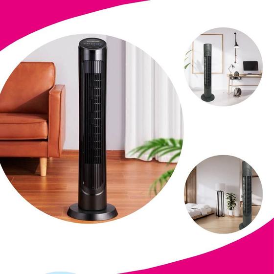 Imagem de Ventilador Vertical de Torre 3 Níveis de Velocidade  220V silencioso silence, quarto, escritório, sala, banheiro