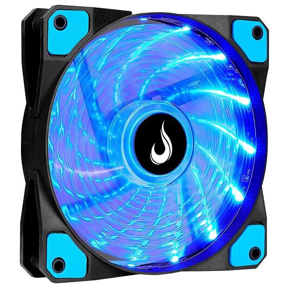 Imagem de Ventoinha Rise Mode Wind W1, 120mm, LED Azul, Preto - RM-WN-01-BB