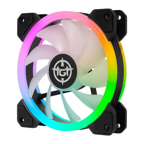 Imagem de Ventoinha TGT Hawker, 120mm, Led Rainbow, TGT-HWK-RNW01