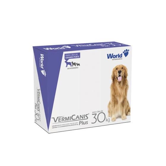 Imagem de VermiCanis Plus Vermífugo Amplo Espectro Cães 30kg C/2 World