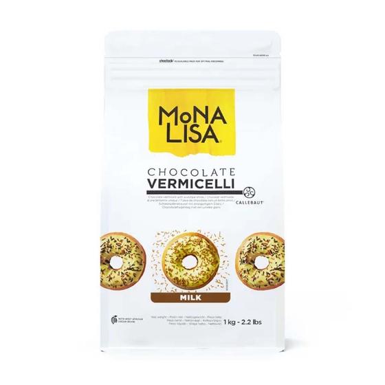 Imagem de Vermicelli Chocolate Belga Milk - 1 Kg- 01 Unidade - Mona Lisa - Rizzo