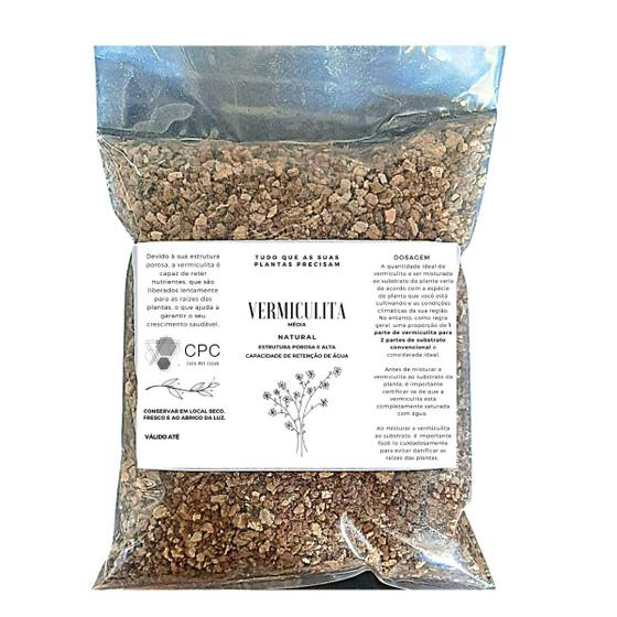 Imagem de Vermiculita expandida média premium para substrato 20 Litros