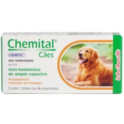 Imagem de Vermífugo Chemital Cães 4 Comp. - Chemitec