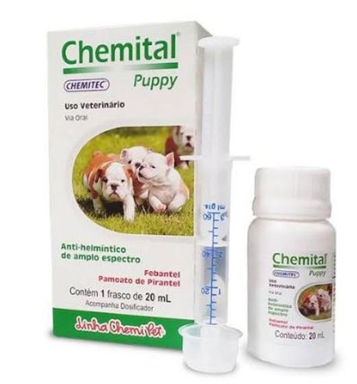 Imagem de Vermífugo Chemital Puppy Para Cachorro Frasco Com 20 Ml