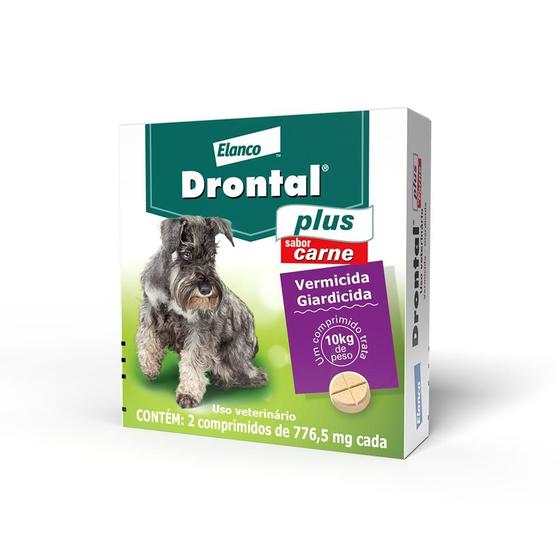 Imagem de Vermífugo Drontal Plus Carne - Cães10kg - 2 Comp