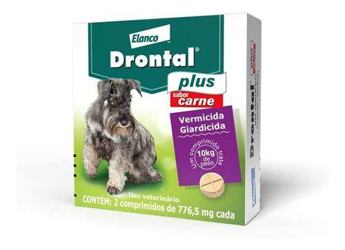 Imagem de Vermífugo Drontal Plus Carne - Cães10kg - 2 Comp.