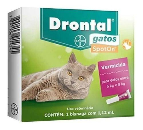 Imagem de Vermifugo Drontal Spoton Gatos 5kg À 8kg