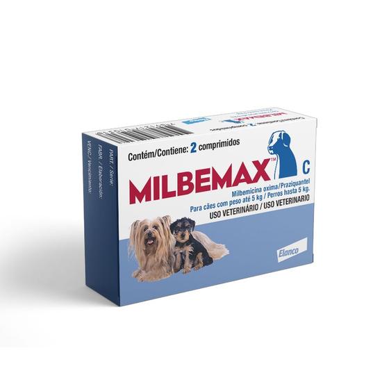 Imagem de Vermifugo Elanco Milbemax C Caes Ate 5kg 2 Comprimidos