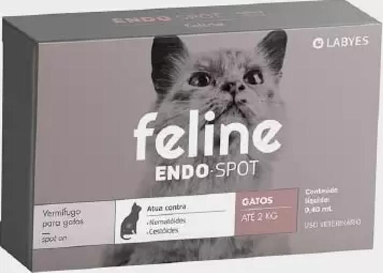 Imagem de Vermifugo feline endo spot até 2 kg - LABYES