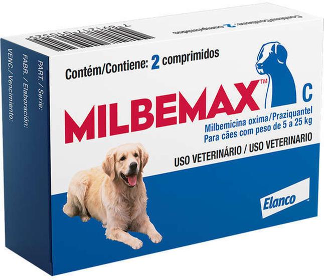 Imagem de Vermífugo Milbemax C para Cães até 25kg