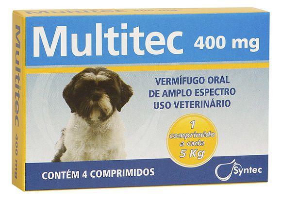 Imagem de Vermífugo Multitec 400mg comprimido para 5kg - Syntec