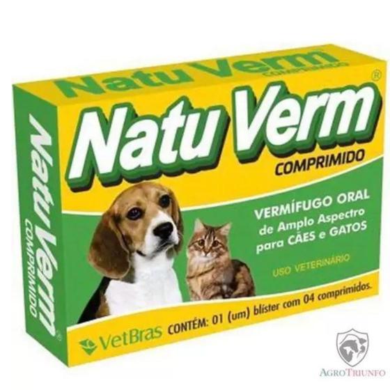 Imagem de Vermífugo para Cães e Gatos Natu Verm Comprimido - 4 comprimidos