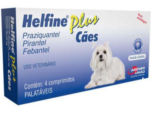 Imagem de Vermifugo Para Caes Helfine Plus 4 Comprimidos Agener