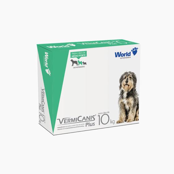 Imagem de Vermífugo Para Cães Vermicanis PLUS 800 Mg - Cartucho Com 04 Comprimidos