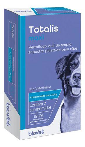 Imagem de Vermífugo Totalis Maxi Para Cães 1,98g C/ 2 Comp. - Biovet