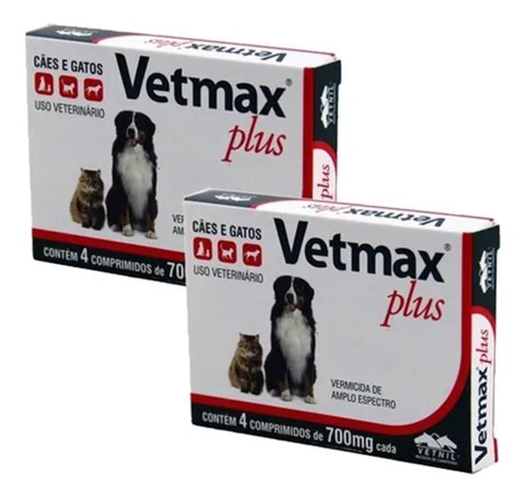 Vermífugo Vetmax Cães E Gatos 4 Comprimidos Kit 2cx Vetnil Menor preço em Vermífugo Vetmax Cães E Gatos 4 Comprimidos Kit 2cx Vetnil