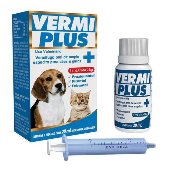 Imagem de VermiPlus Cães e Gatos 20ml - VetBras