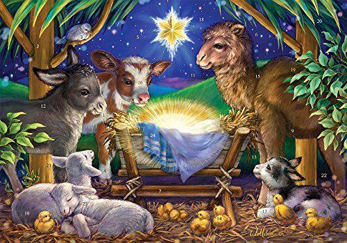 Imagem de Vermont Christmas Company Uma Criança Nasce Calendário do Advento com História da Natividade