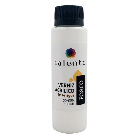 Imagem de Verniz Acrílico Fosco Base Água Talento 100Ml