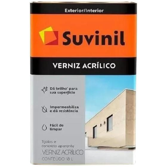 Imagem de Verniz acrilico incolor brilhante 18 litros suvinil