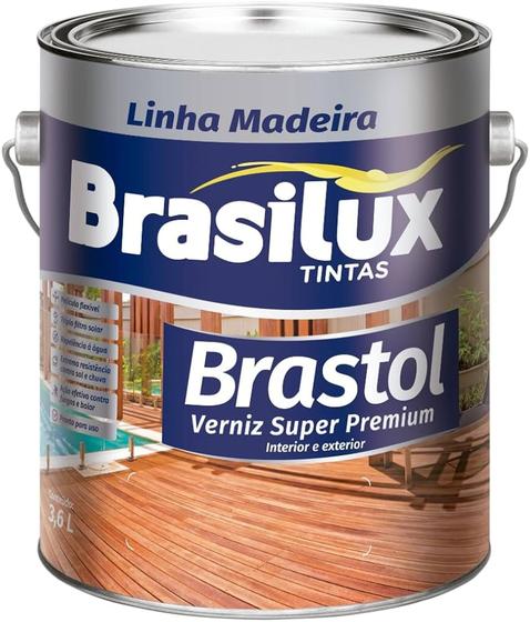 Imagem de Verniz Brastol 900ml Super Premium Brilhante Incolor