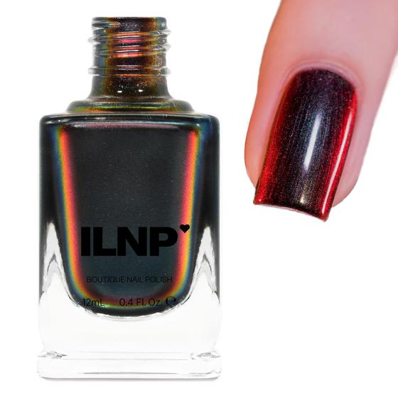Imagem de Verniz de Unhas ILNP Eclipse - Efeito Ultra Chrome Preto a Vermelho