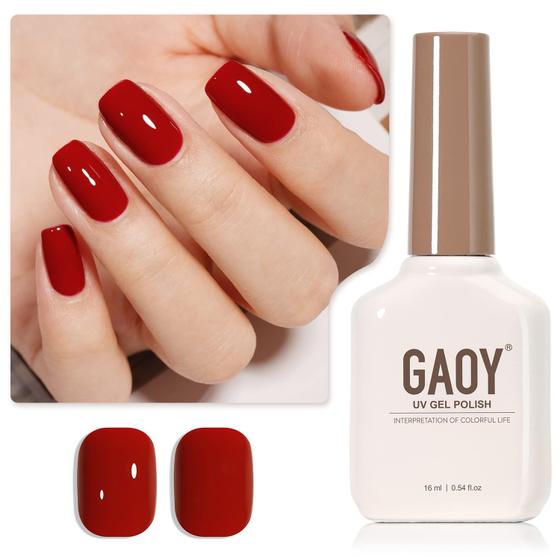 Imagem de Verniz em Gel para Unhas GAOY Ruby Red - 16ml - Soak Off UV/LED