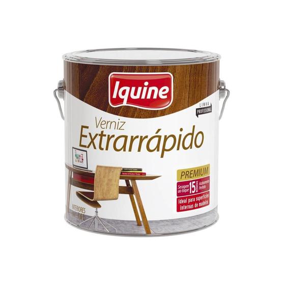 Imagem de Verniz Extrarrápido Premium Mogno 3,6 Litros - Iquine