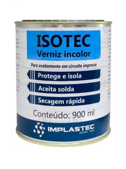 Imagem de Verniz Isotec Incolor Implastec Lata 900ml