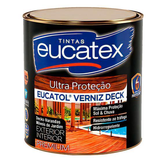 Imagem de Verniz Madeira Deck Ultra Proteção 900ml Natural Eucatex