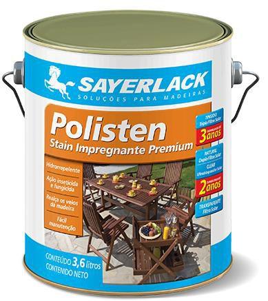 Imagem de Verniz Polisten Transparente Stain 3.6L - Sayerlack