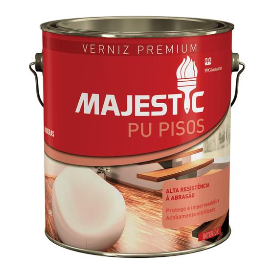 Imagem de Verniz PU Piso Majestic Incolor Brilhante 3,6 Litros - Renner/PPG