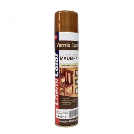 Imagem de Verniz Spray Especial para Madeira Imbuia ChemiColor (Uso Interno e Externo)