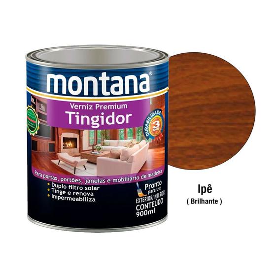 Imagem de Verniz Tingidor Montana Ipe Brilhante 900ml