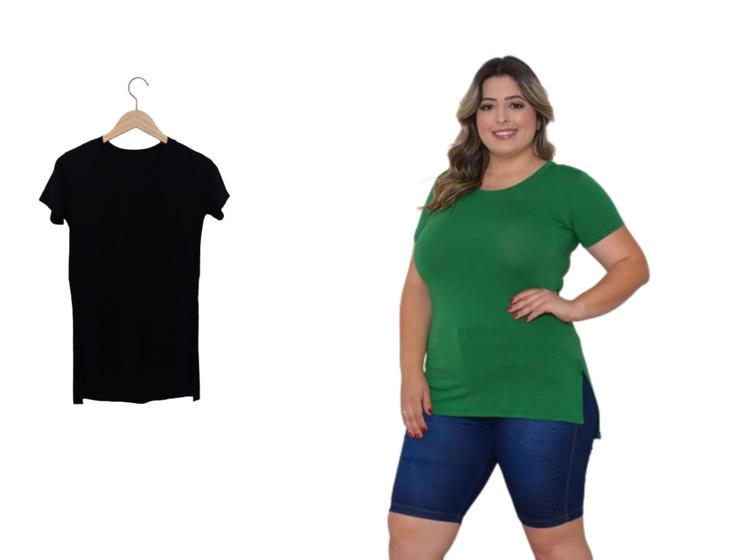 Imagem de Vest Legging Blusa Feminina Comprida Camiseta Tapa Bumbum