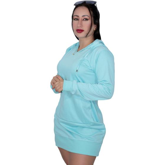 Imagem de Vestidinho Feminino de Moletom Com Manga Longa E Capuz