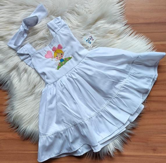 Vestido Bebe Menina Branco Batizado Ano Novo Bordado Menor preço em Vestido Bebe Menina Branco Batizado Ano Novo Bordado
