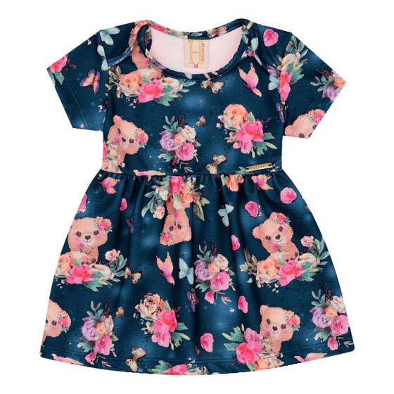 Imagem de Vestido Bebe Menina Ursos Hrradinhos 13501