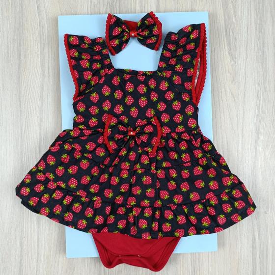 Imagem de Vestido Body Verão bebê 100% algodão